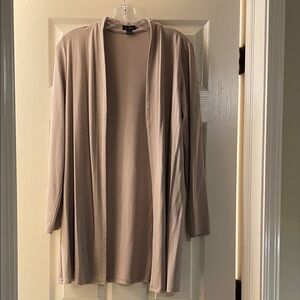 J.Jill Wearever Women's Tan Open Front Cardigan